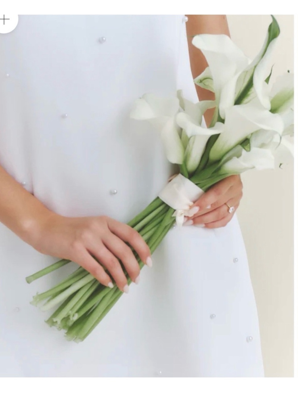 Six Stories White Sleeveless Pearl Embellished Shift Dress - Size UK 10 - Picture 8 of 9